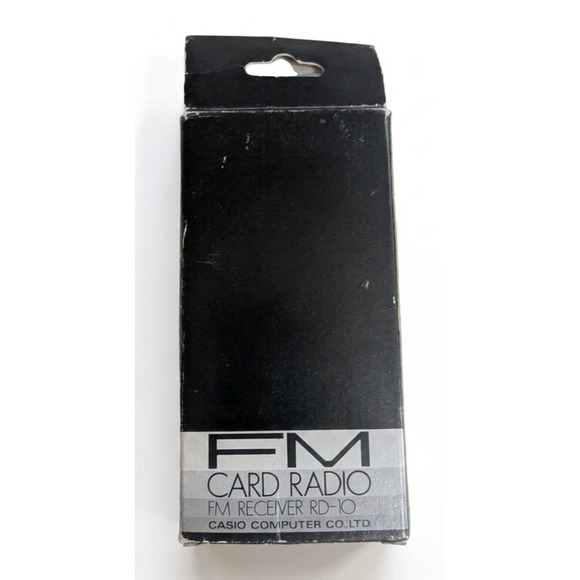 Vintage Casio FM Card Radio FM Receiver RD-10, Original Box, Headphones, Working - Picture 7 of 7